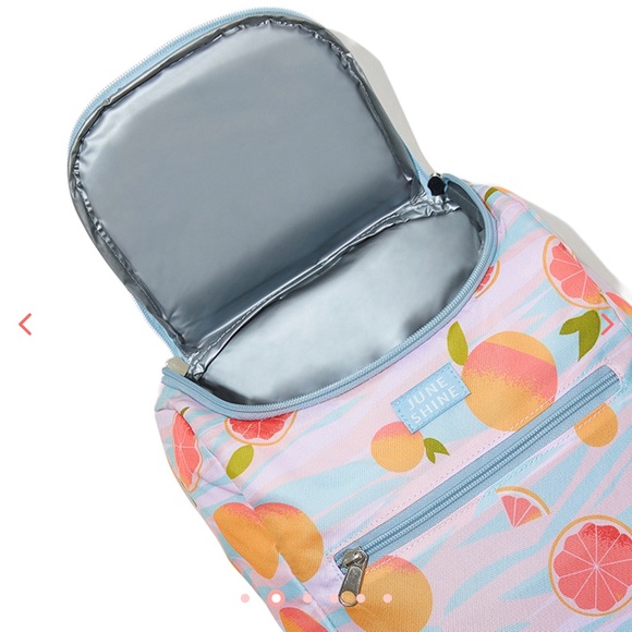 juneshine Bags Juneshine Cooler Backpack In Citrus Print Poshmark
